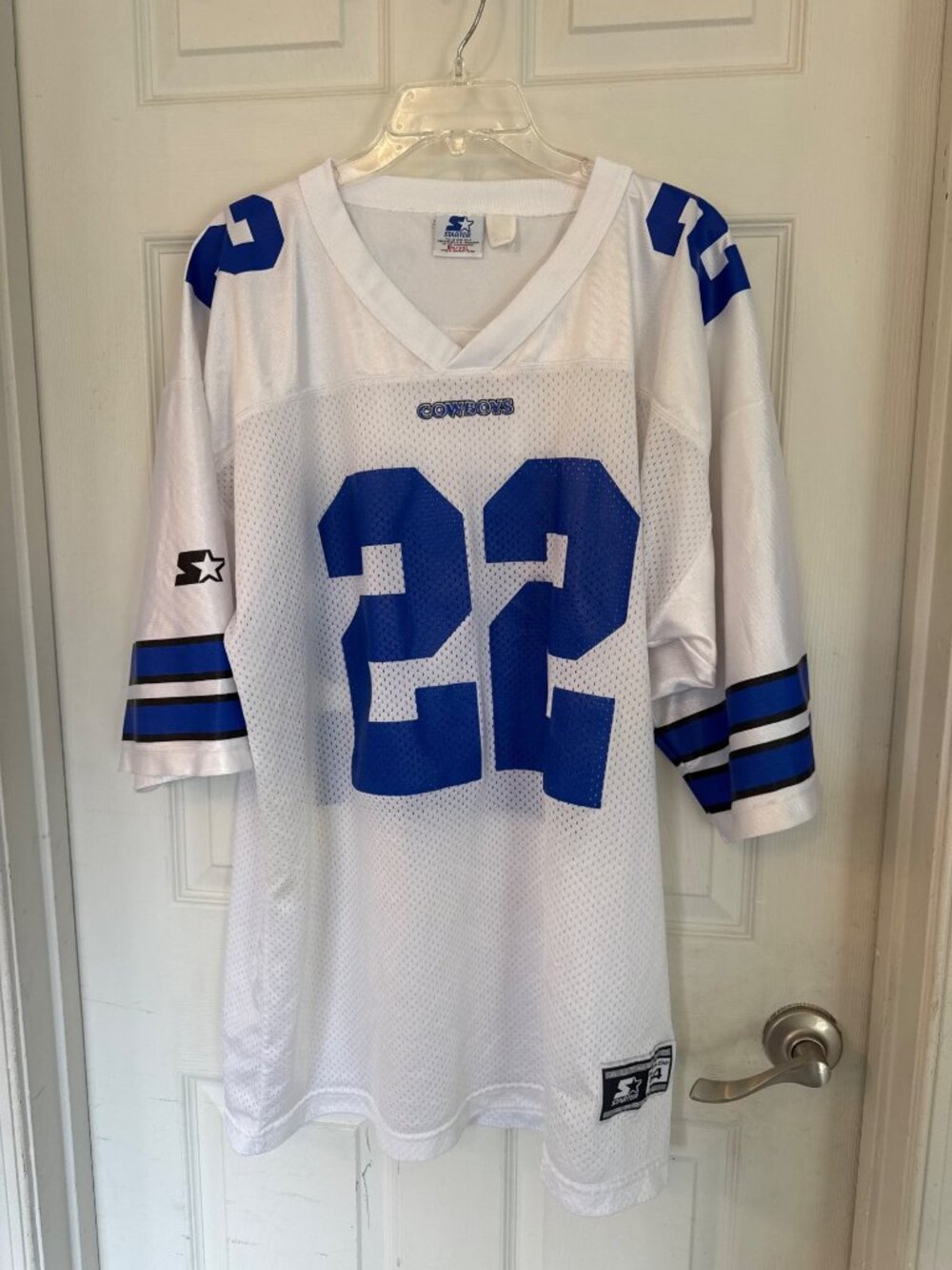Vintage 1995 Starter Emmitt Smith 22 Dallas Cowboys Jersey 90s NFL 54 XXL - Picture 6 of 9